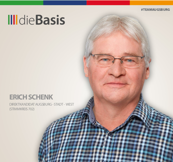 Erich Schenk Direktkandidat dieBasis Augsburg